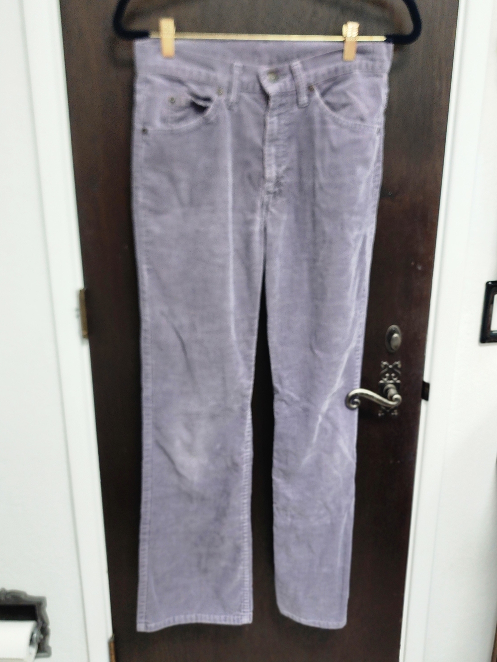 Lilac Corduroy Rare Vintage Unisex Levi's Purple Cords White Tab SF 207 Sz 30x32